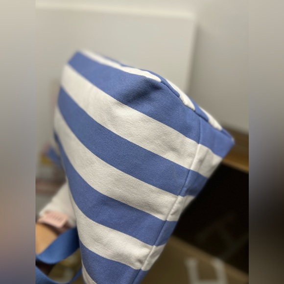 Dolce & Gabanna Blue/White Striped Canvas Tote,nylon lining - Picture 7 of 8